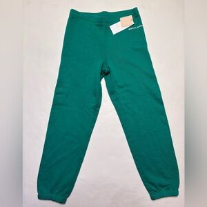 Spiritual Gangster Green Joggers Relaxed Fit Elastic Waist